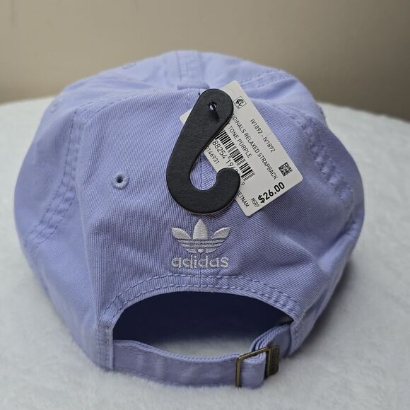 NWT Adidas Relaxed Strap-Back Hat Violet Tone Purple OS - Picture 3 of 6
